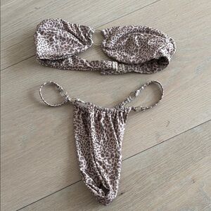 Lahana Swim Leopard Print Bikini Set